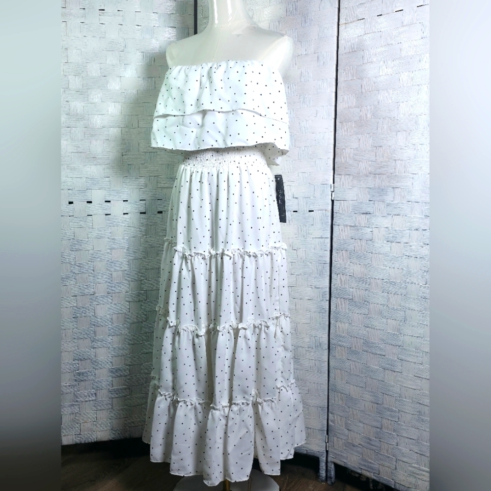 Msk Strapless Maxi Dress